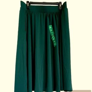 Leota Ladies' Flare Skirt/ Color Green/ Size XL